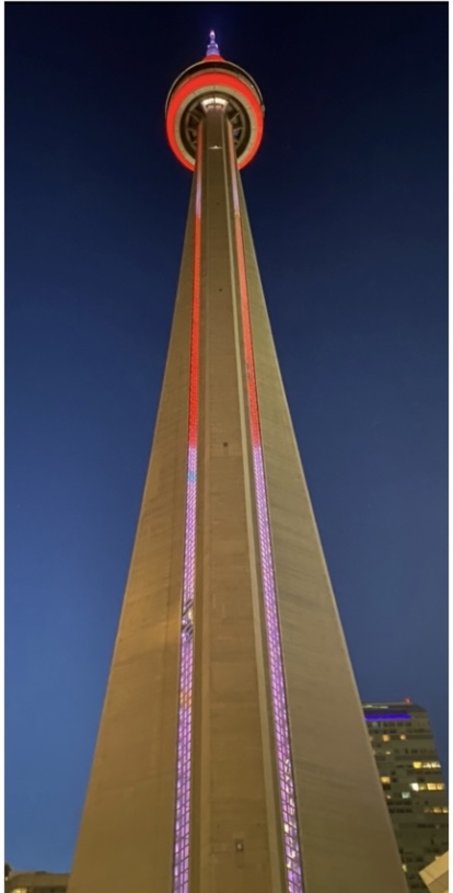 CN Tower at night